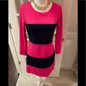 Vineyard Vines pink and navy dress size 8